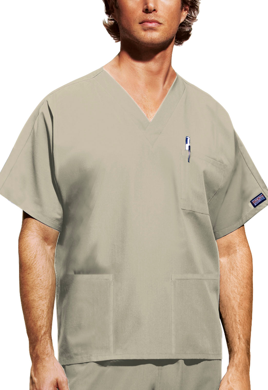 Unisex Unisex V-Neck Top - Khaki